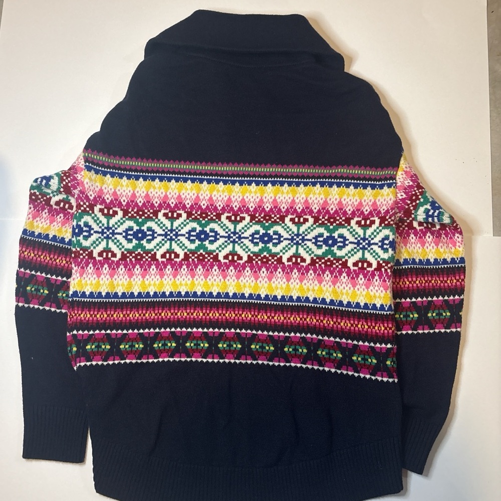 Talbots Multicolor Patterned Apres Ski Quarter Zi… - image 2